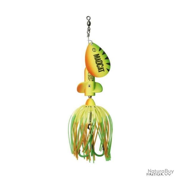 Cuiller Tournante Madcat A-Static Screaming Spinner Firetiger UV