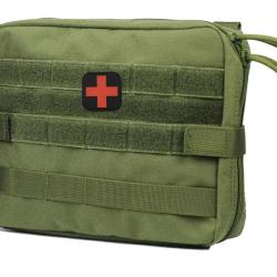 Grande sacoche tactique de secours kaki - Livraison Gratuite
