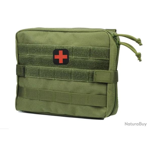 Grande sacoche tactique de secours kaki - Livraison Gratuite