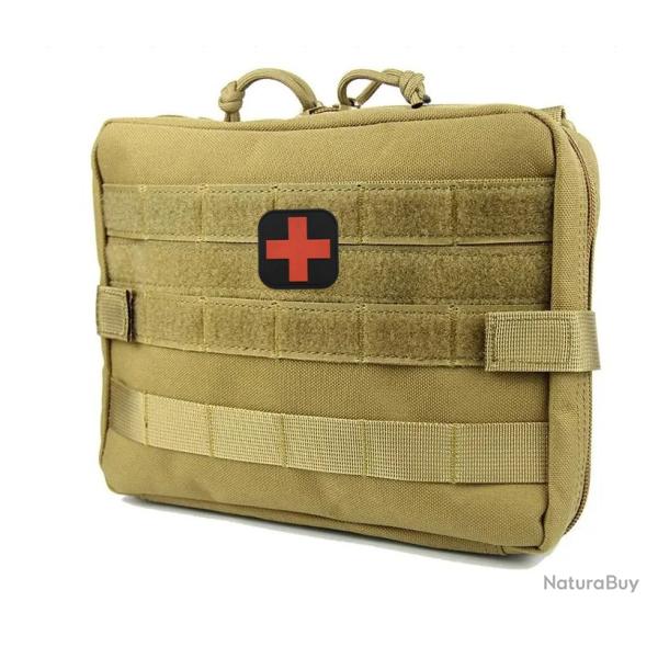 Grande sacoche tactique de secours Beige/TAN - Livraison Gratuite