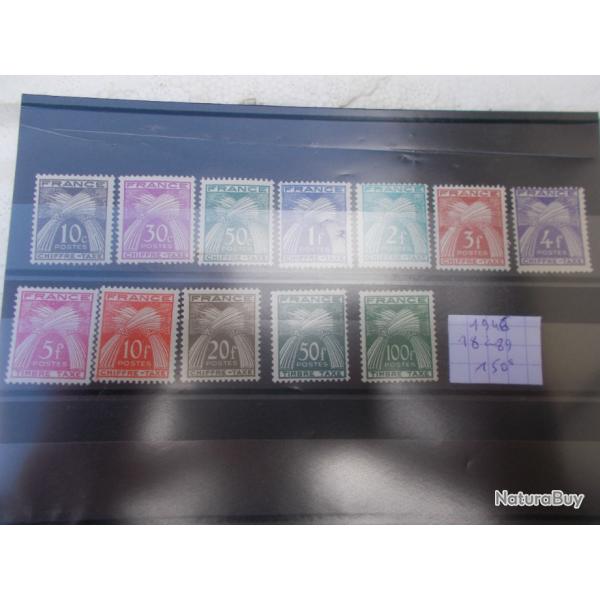 lot de 13 timbres taxe neufs,cot�s 150 euros sur yvert!!