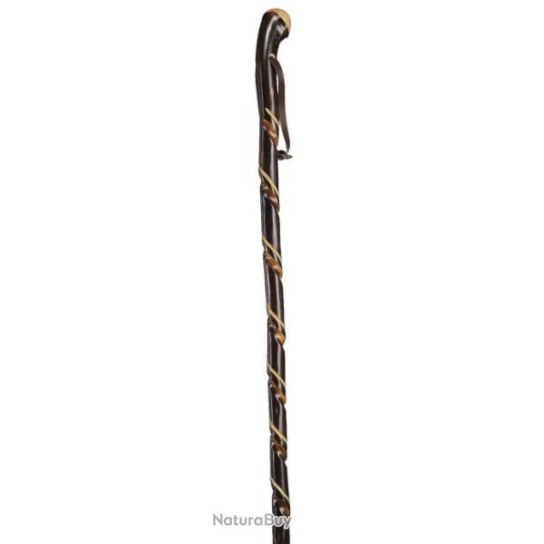 B�ton de Marche en Ch�taignier avec Pommeau Taill�