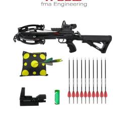 Pack pistolet arbal&egrave;te X-Bow FMA Supersonic XL 120 LBS / 250 FPS