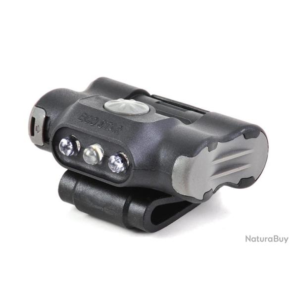 Lampe fixation clip UL12 - �clairage blanc et rouge + strobe rouge/bleu - 17 lumens