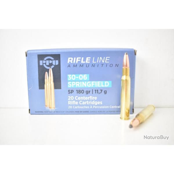 1 Boite de Balles Partizan 30-06 SP 180gr