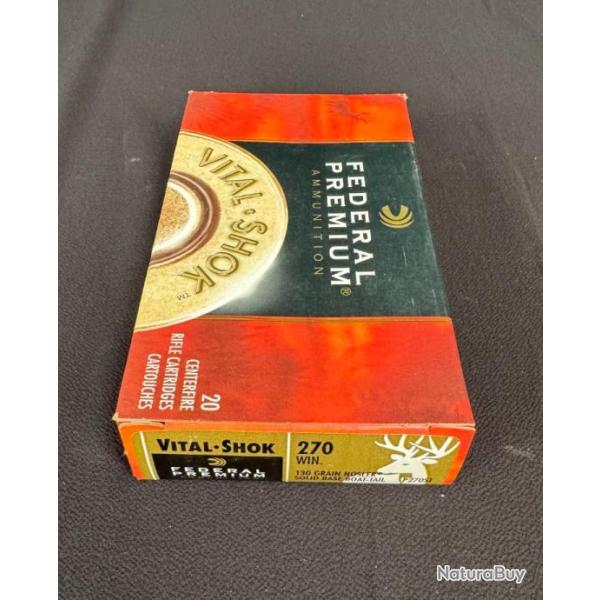 1 lot de 25 cartouches calibre 270W de marque Federal