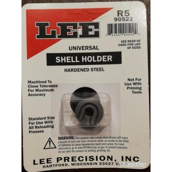 shell holder Lee 5 N�5 R5 223 wssm, 243 wssm, 6.5 rem, 264 win, 7mm, 300, 338, 455 webley,  270 wsm