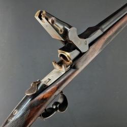 TRES LONG FUSIL CANARDIER SYSTEME WARNANT CALIBRE 12/75 110CM VERS 1880 FRANCE ST ETIENNE XIX&egrave; Franc