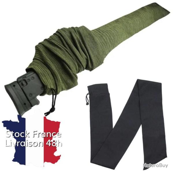 Chaussette tissu pour arme longue - Noir - Envoi rapide depuis la France