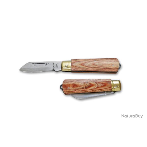 Couteau Kanetsune Slip Joint Craft Knife Lame Acier Carbone SK-4 Manche Bois Made Japan KT407