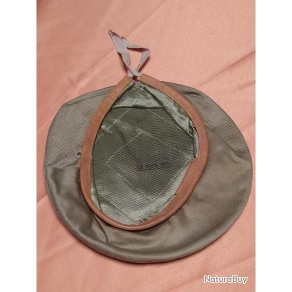 BERET TOILE BEIGE TTA GUERRE D'ALGERIE TAILLE 55