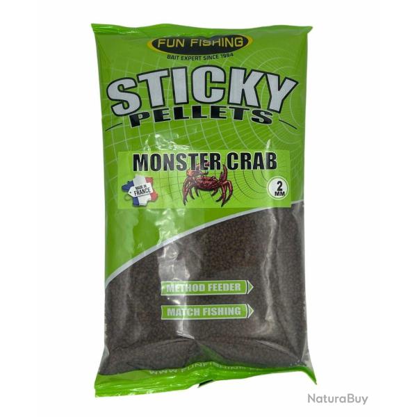 FUN FISHING STICKY PELLETS MONSTER CRAB 2MM 700GR FUN FISHING