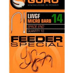 GURU HAMECON LIGHT WIDE GAPE FEEDER HOOK MICRO BARBED GURU 14