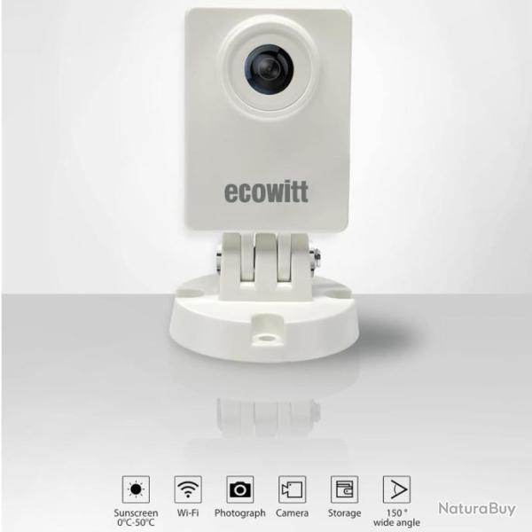 ECOWITT WittCam Camra connecte tanche mto extrieure HP10