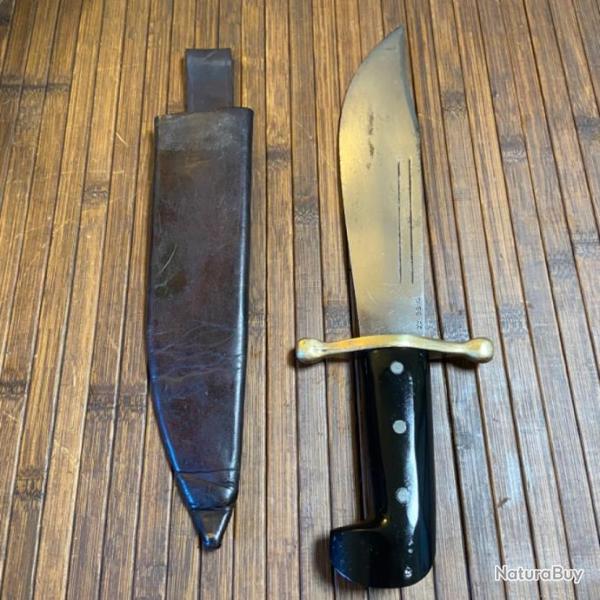 TR�S RARE COUTEAU V-44 POIGNARD BOWIE CASE XX DE COMBAT ET SURVIE PILOT U.S ARMY WW2