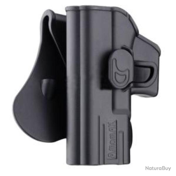 Holster Rigide Amomax G2 - Glock / Noir / Gaucher