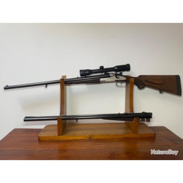 Fusil juxtapos� mixte Franz Sodia cal 20/70 et 7x57r