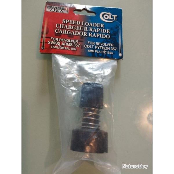 Chargeur rapide pour revolver colt 357 swiss arms -75%