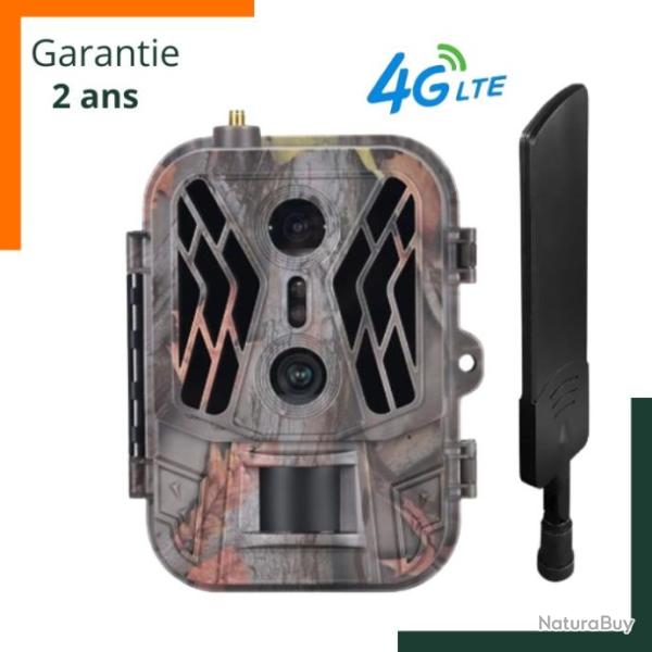 Cam�ra de chasse 4g 4K 36mp - IP 65 - Carte SD 32 GO - 55 LED - Batterie 8000mAh - Garantie 2 ans