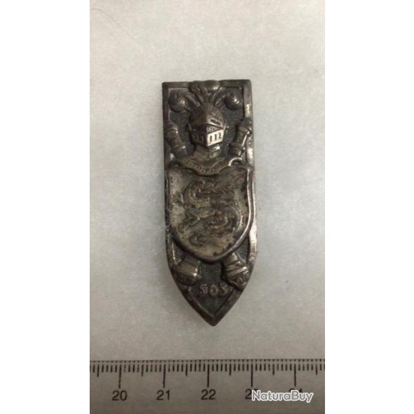 FRANCE ABC ARME BLIND�E CAVALERIE- insigne  503� RCC R�gt Char de Combat