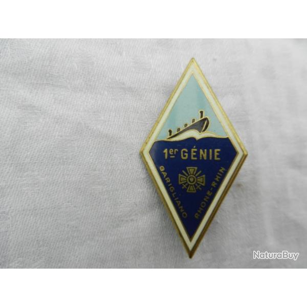 1 insigne militaire fran�ais 1er r�giment du g�nie