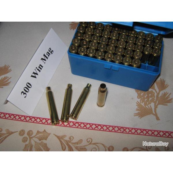 Vends Lot de 50 Douilles Cal 300 win Mag
