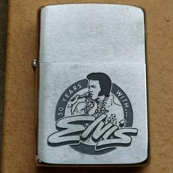 BRIQUET  MARQUE ZIPPO THEME CHANTEUR ELVIS PRESLEY MODELE N2
