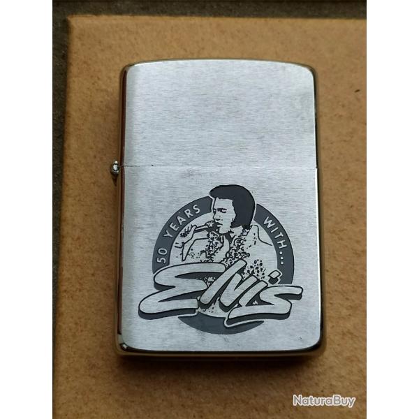 BRIQUET  MARQUE ZIPPO THEME CHANTEUR ELVIS PRESLEY MODELE N2
