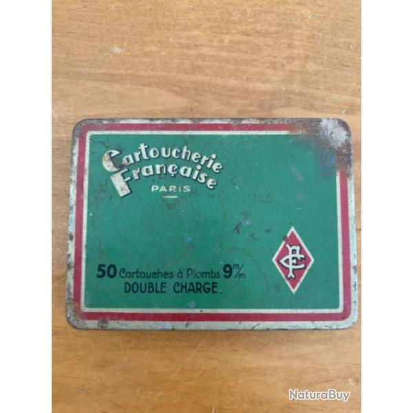 Bote vide Cartoucherie Franaise pour 50 cartouches 9mm double charge