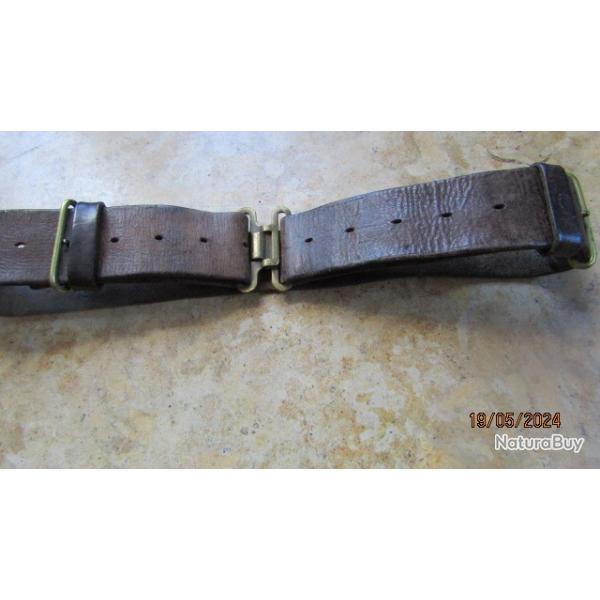 ceinturon  cuir troupe Britannique Gb Anglais premi�re seconde guerre mondiale FR ww1 ww2