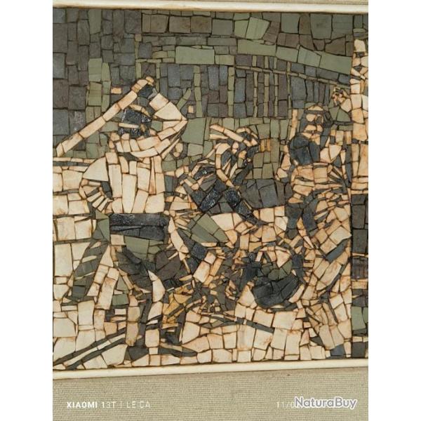 Deux tableaux contemporains en moza�que d'�maux et gr�s (2)