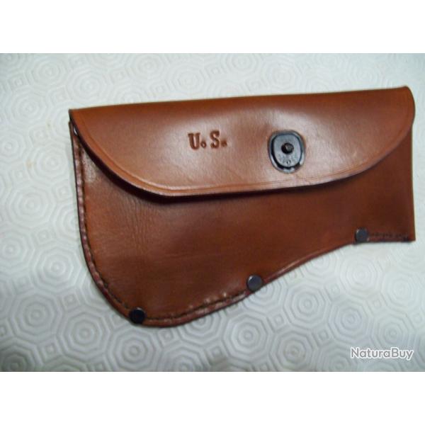 militaria ww2 U.S. �tui cuir de hachette US true temper flint edge U.S.A.