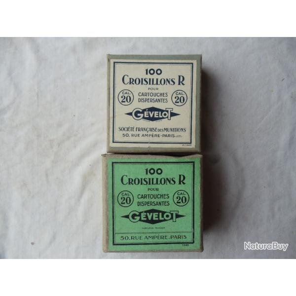 2 Bo�tes de 100 croisillons en calibre 20.