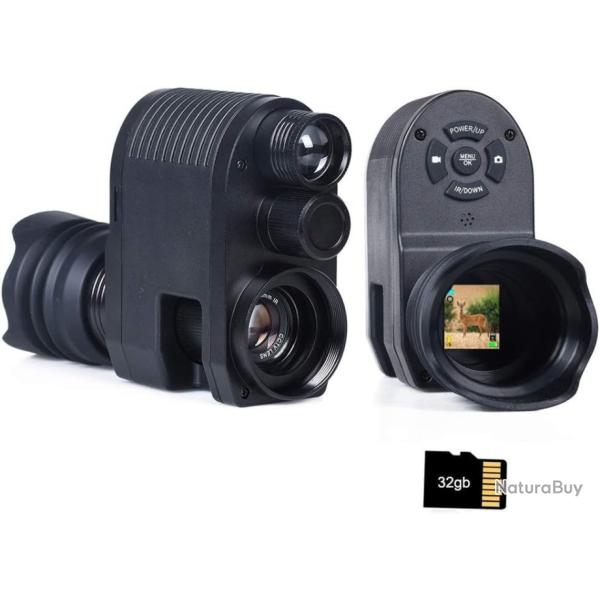 Cam�ra monoculaire num�rique � Vision Nocturne Lunette de Chasse � Vision Nocturne SD 32 Go