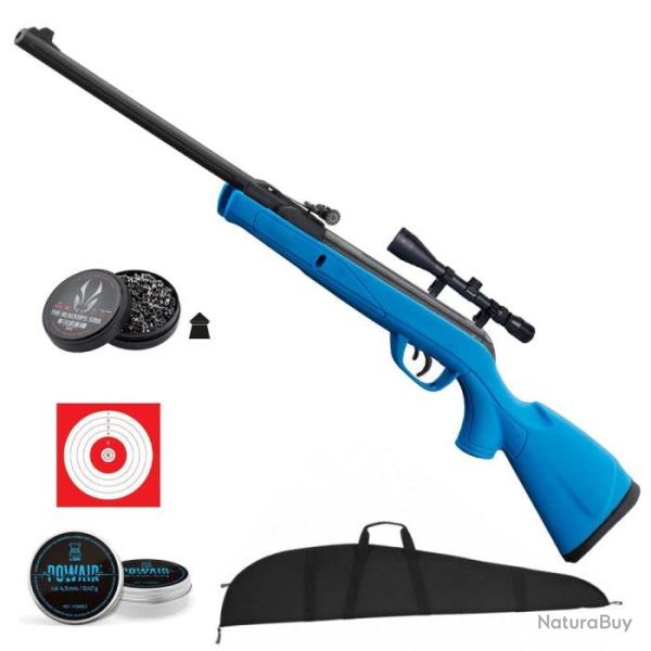 Carabine � plomb Gamo Delta Synth�tique - Cal. 4.5 mm - Bleu / Pack Premium