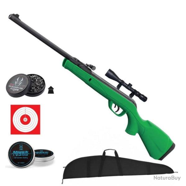 Carabine � plomb Gamo Delta Synth�tique - Cal. 4.5 mm - Vert / Pack Premium