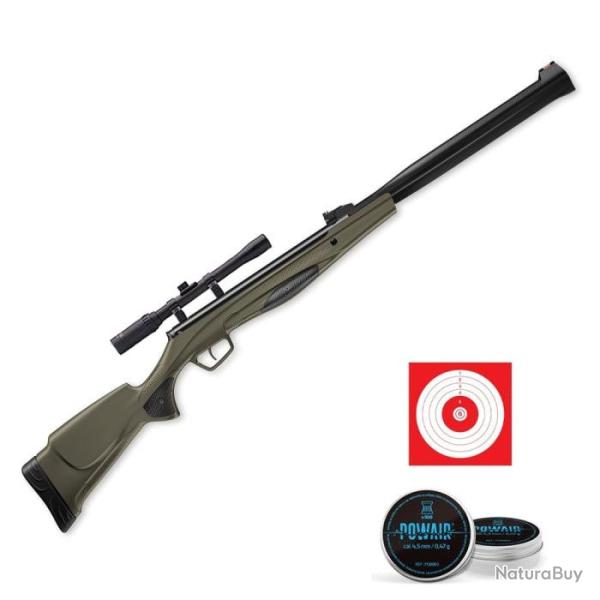 Carabine � plomb Stoeger RX20 S3 Suppressor Synth�tique - Cal. 4.5 mm - Vert / Pack First