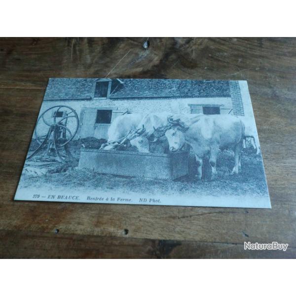 cp dpt 45 en beauce rentr�e a la ferme