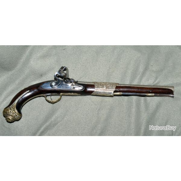 LONG PISTOLET A SILEX sign� JALABERT LAMOTTE � canon damas