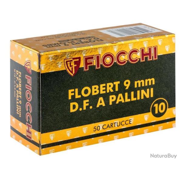 Cartouches Fiocchi calibre 9 mm Flobert plombs de 8.