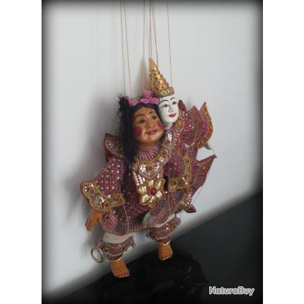 Poup�es marionnettes tha�landaises traditionnelles en excellent �tat! XX�me-Poup�es tha� fait main