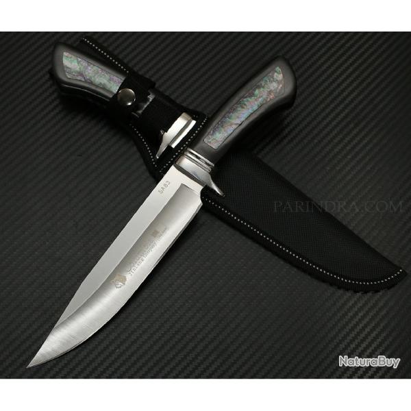 Poignard De Survie � Columbia � 30,5 Cm Type Rambo Acier Inoxydable Etui Ceinture Outdoor Etc