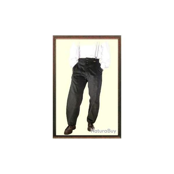 Pantalon largeot velours � passants Le Laboureur Compagnon Marron 46 Entrejambe 90 cm Avec genouill�