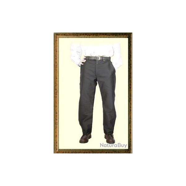 Pantalon Largeot Moleskine � Passants Le Laboureur Noir 38 Entrejambe 82 cm Sans genouill�res