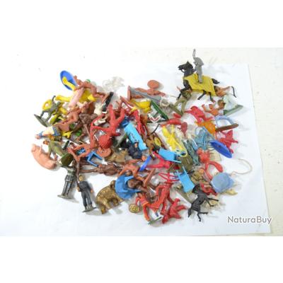 Lot de dizaine de jouets BONUX années 1970 certains complets d'autres à
