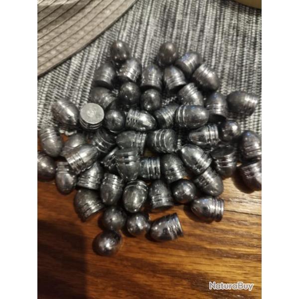 50 Balles ogival calibre 44 /451-200Revolver, remington, Colt, Walker...