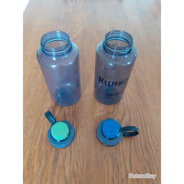 LOT 2 GOURDES NALGENE AVEC BOUCHON CAP-CAP