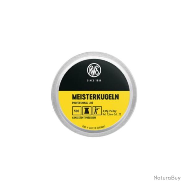 Plombs RWS meisterkugeln cal.5.5 0.91g 14gr par 500