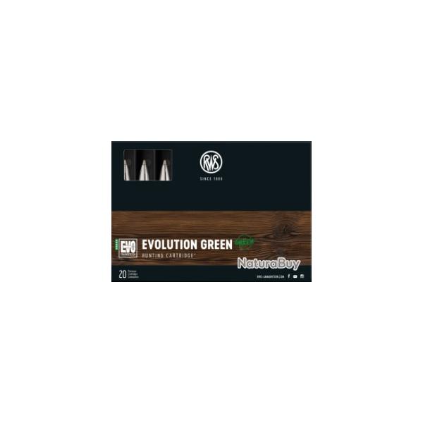 Munitions RWS Cal.9,3x64 evo green 11,9g 184gr par 20