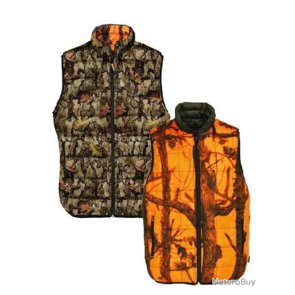 Gilet de chasse Percussion Warm R�versible Ghost Camo